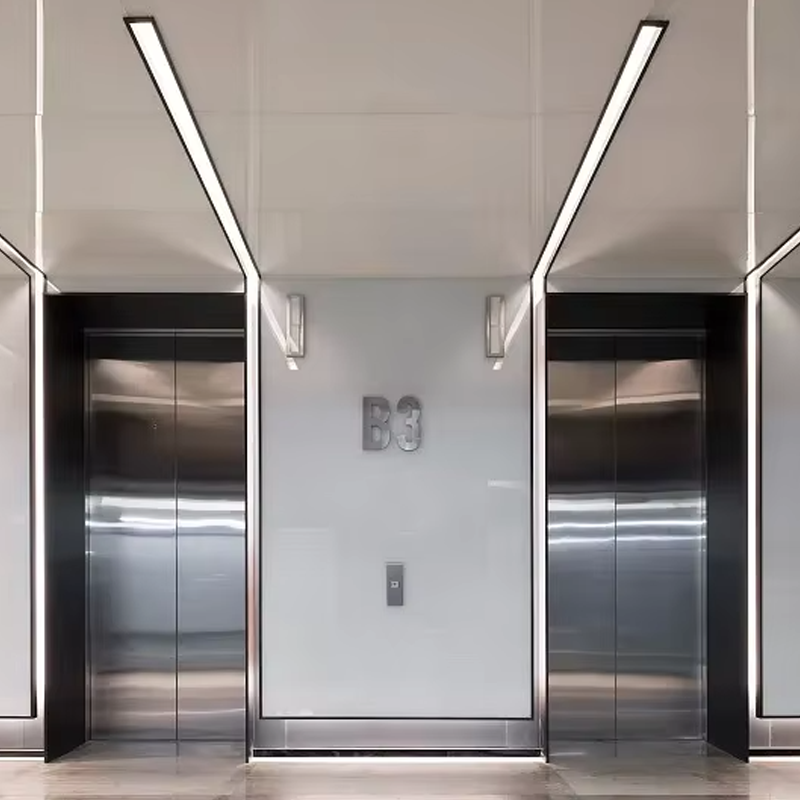 VTEP105 Ascensores Ardaitheoirí Paisinéirí Cónaithe Só Gearless AC Ciúin Éifeachtúil & Stylish PVC