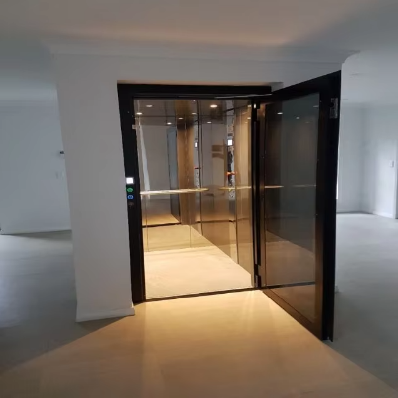 Ardaitheoirí VTEV109 Ascensores Villa Gloine Stylish Elevator do Thithe Príobháideach Duplex