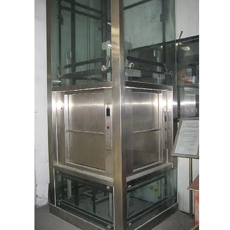 Ardaitheoir Dumbwaiter AC Leictreach VTEF108 le hUrlár PVC do Sheirbhís Cistine Bialann agus Óstáin