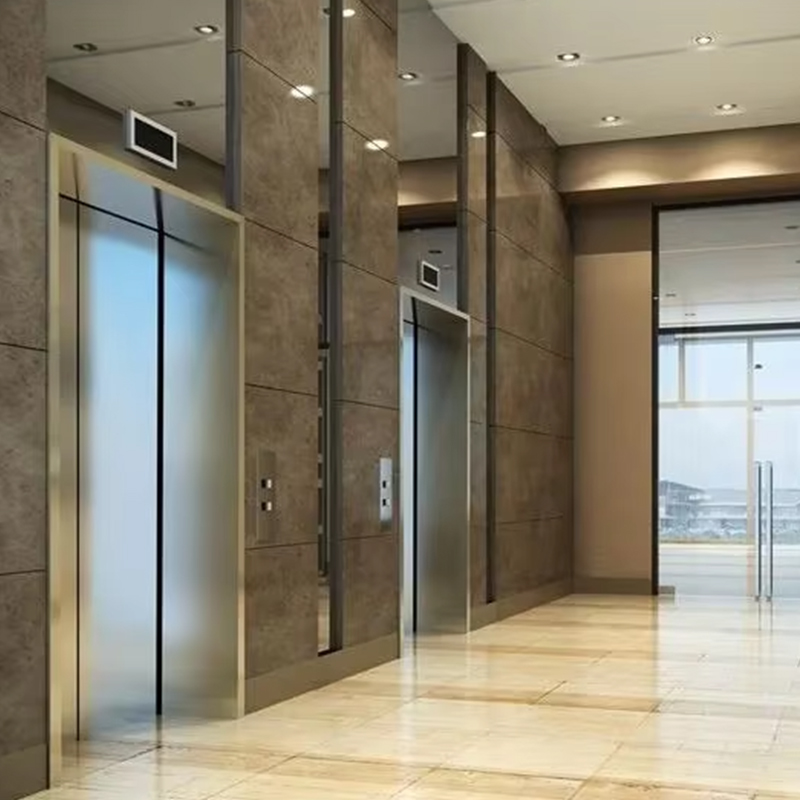 VTEP118 Elevadores Ardaitheoirí Paisinéirí Casta Gearless AC PVC Tógáil Cruach Dhosmálta Feabhsaítear Gnéithe Cliste Deimhnithe ISO90001