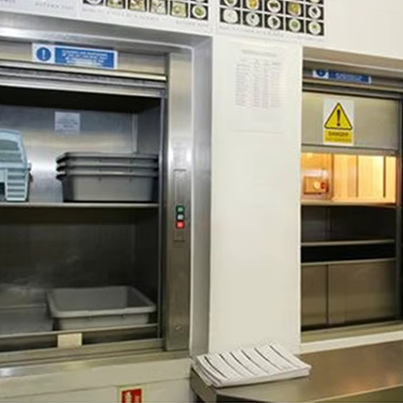 VTEF116 Ascensores Elevadores Bialann Seachadadh Bia Dumbwaiter le Glas Doras Sábháilteachta