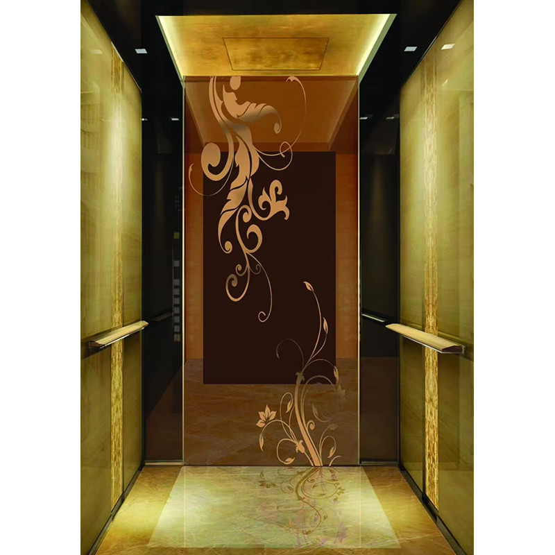 Páirteanna & Gabhálais Elevator VTSP135 Cábáin Ardaithe Paisinéirí Tráchtála le Painéil Balla Frith-Scratch