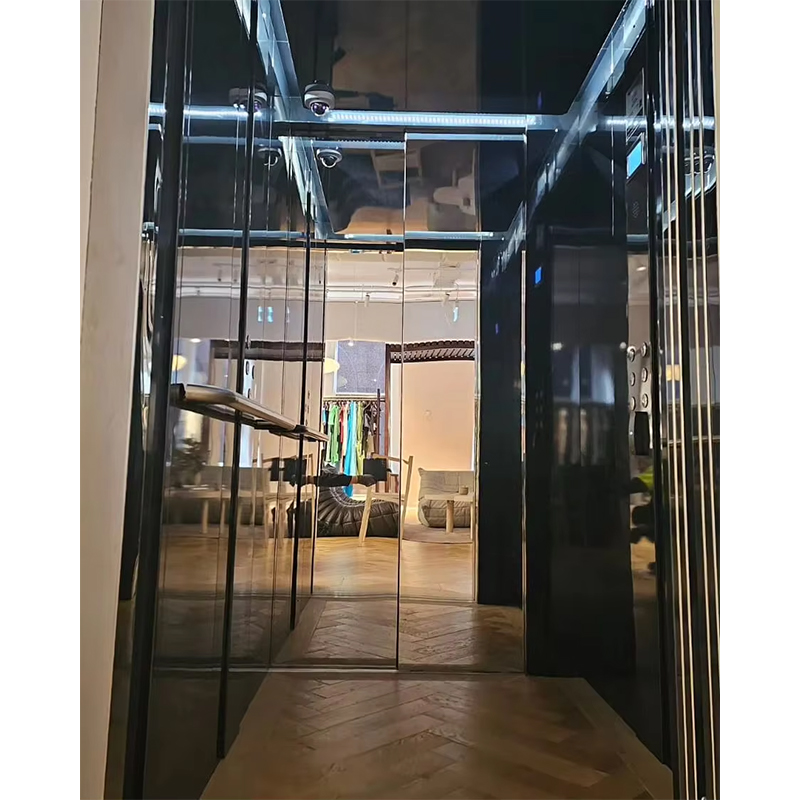 Páirteanna & Gabhálais Elevator VTSP136 Cábáin Ardaithe Paisinéirí le Soilsiú LED agus Maisiú Préimhe