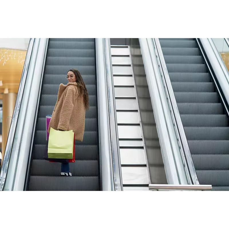 VTES107 30 Céim Rialú Vvvf Escalator Tráchtála Laistigh Eacnamaíoch le Barántas 1 Bliana Dearadh Nua-Aimseartha d'Fhoirgnimh Oifige